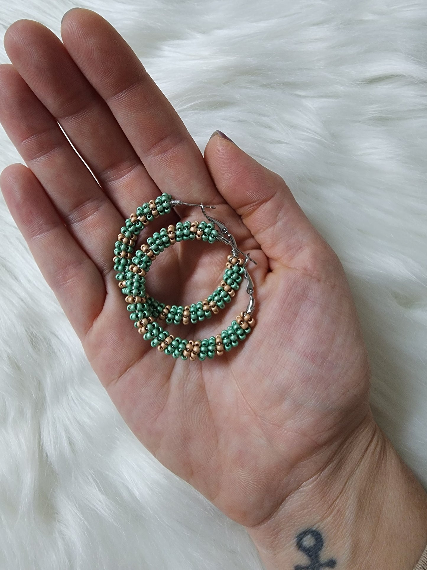 Beaded Hoops - Minis
