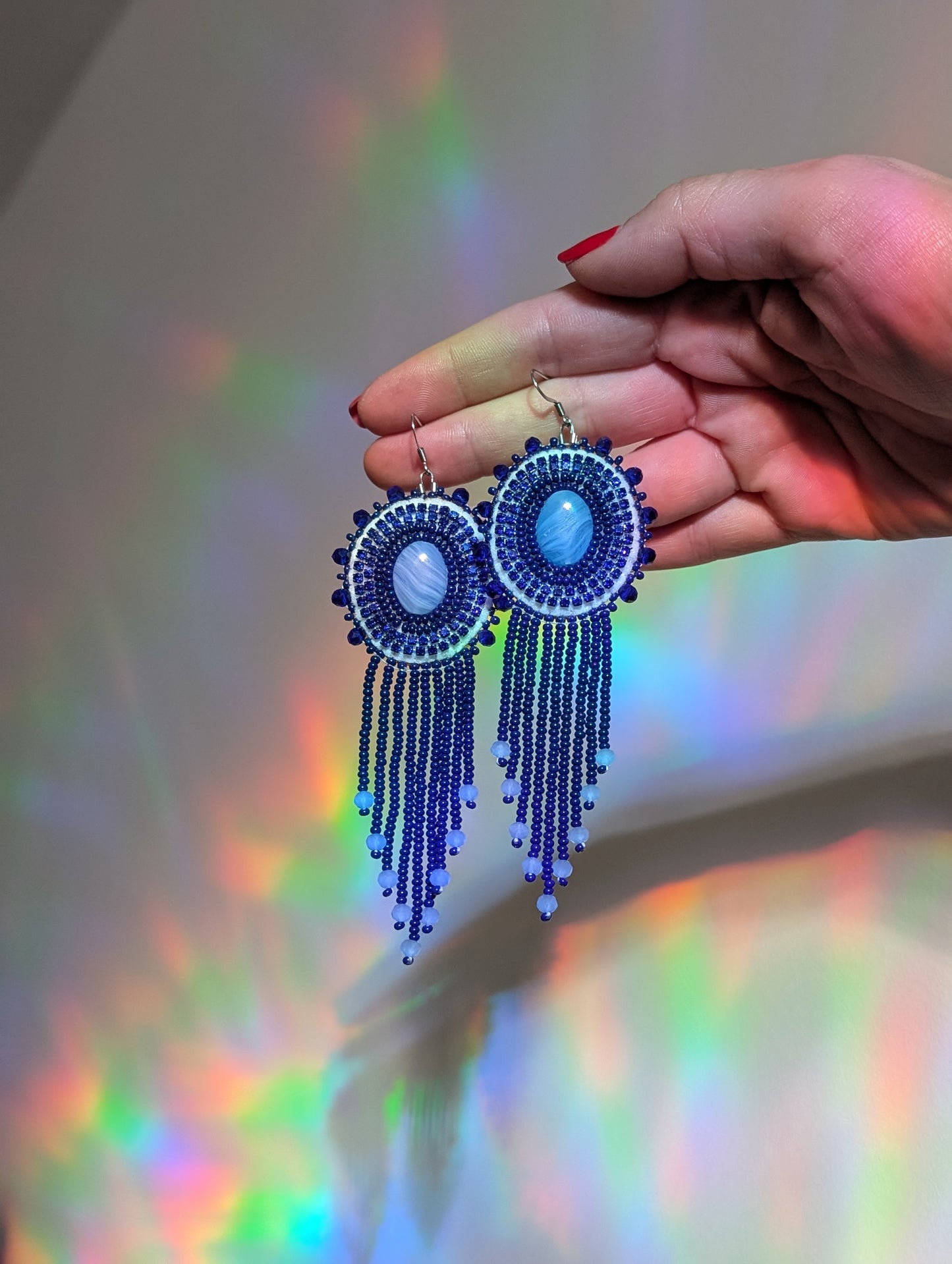 *Single Colour Earrings- Blue