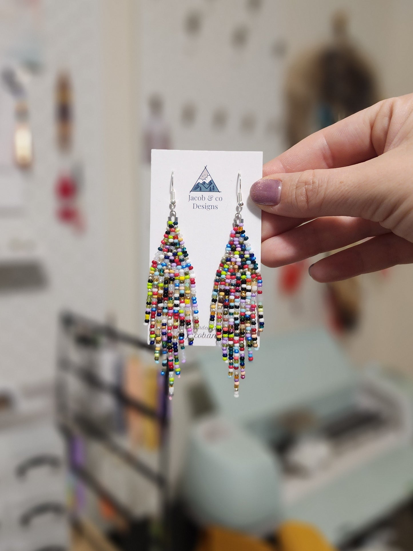 Fringe Earrings - Bead Soup