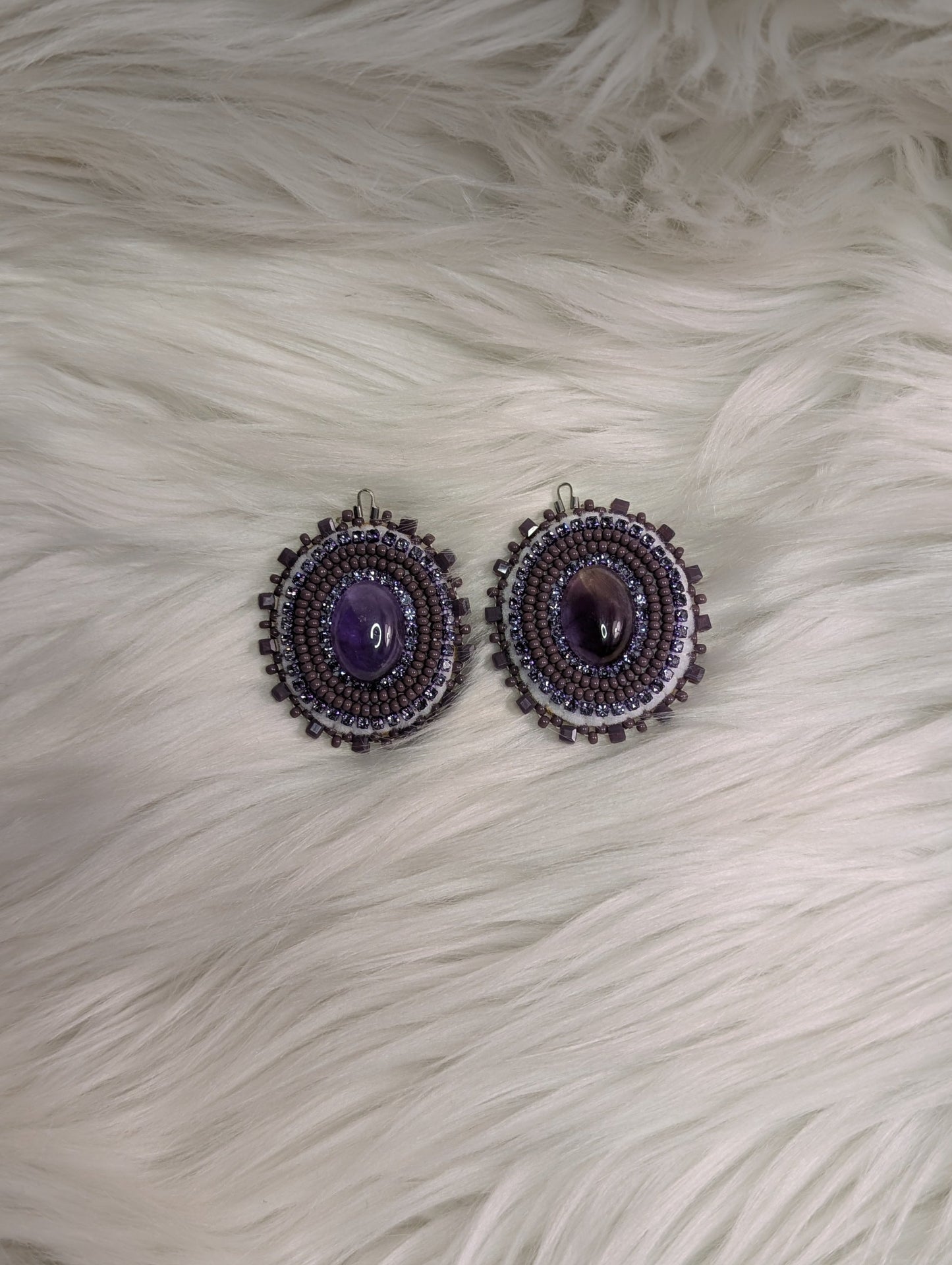 *Single Colour Earrings- Purple