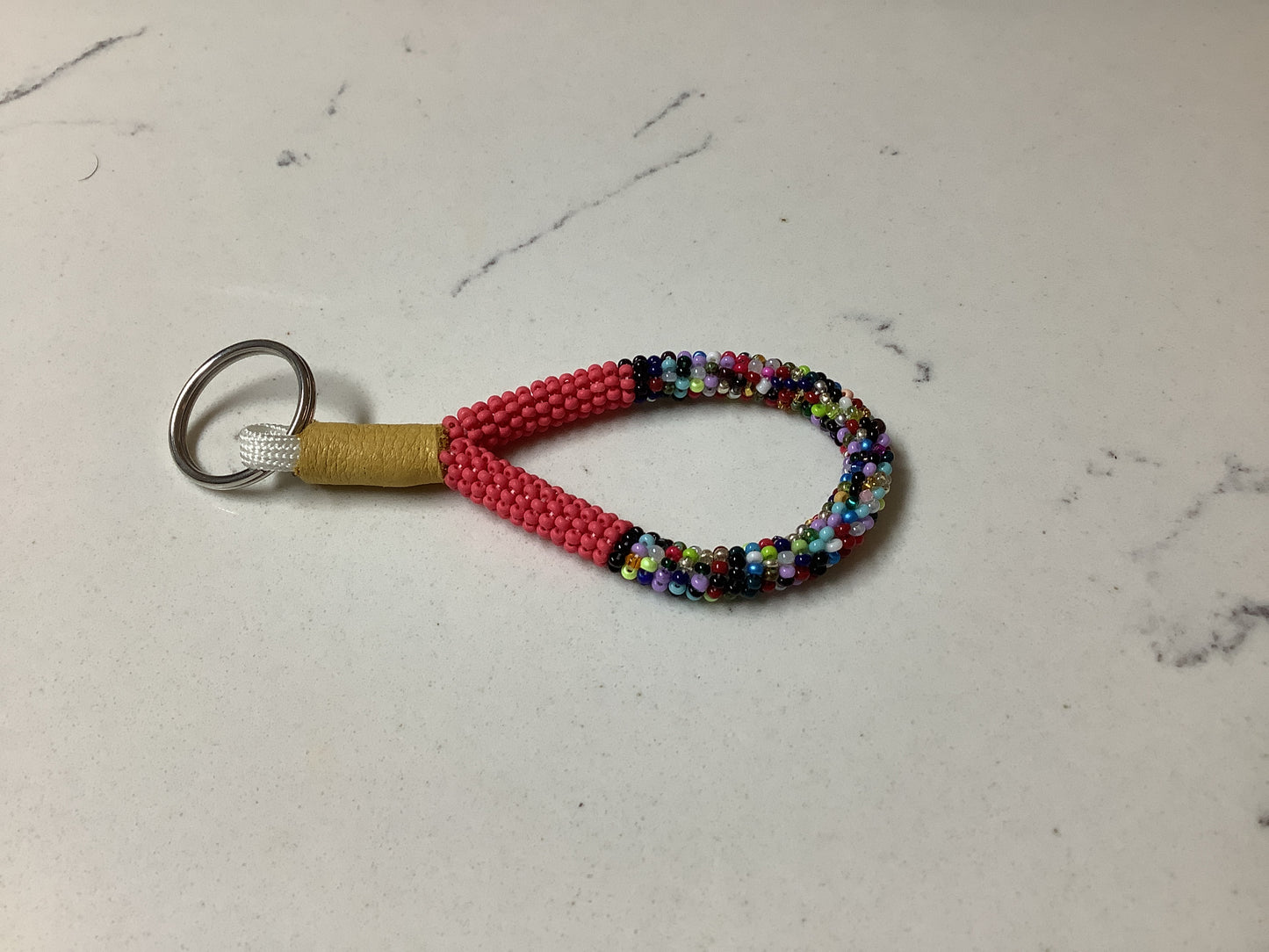 Mini beaded key-pull