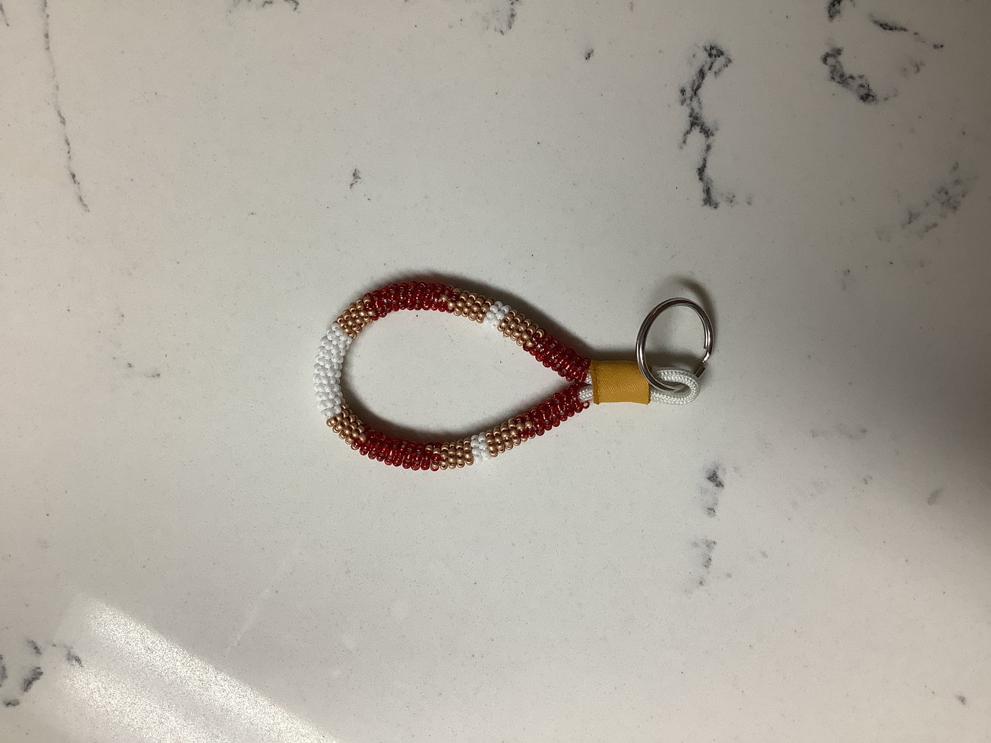 Mini beaded key-pull