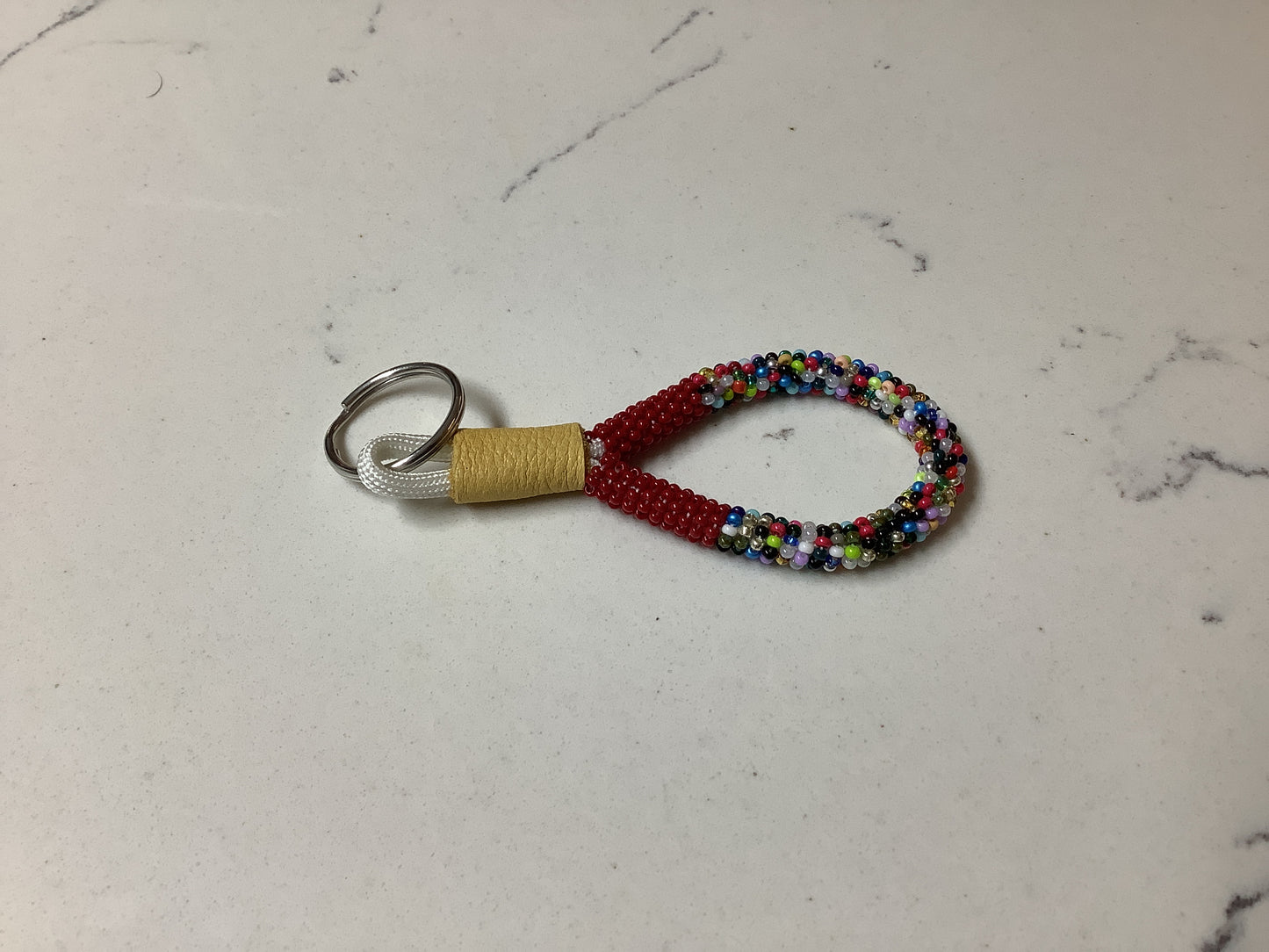 Mini beaded key-pull