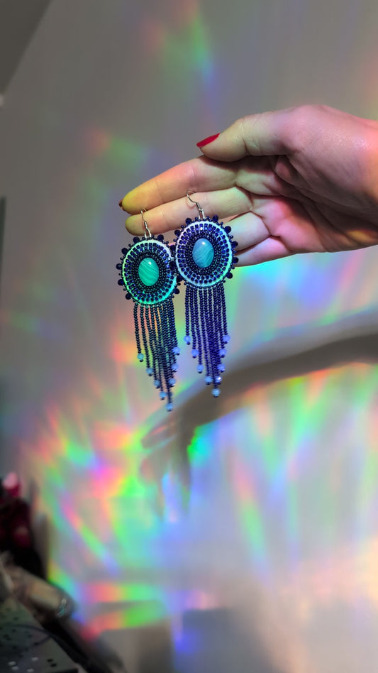 *Single Colour Earrings- Blue