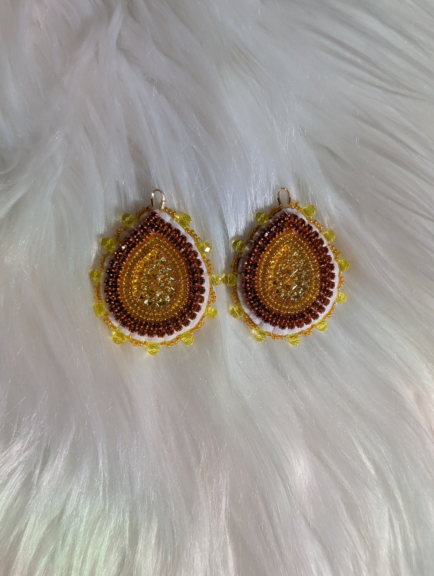 *Single Colour Earrings- Yellow