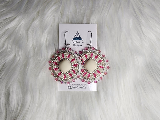 Matte White Earrings