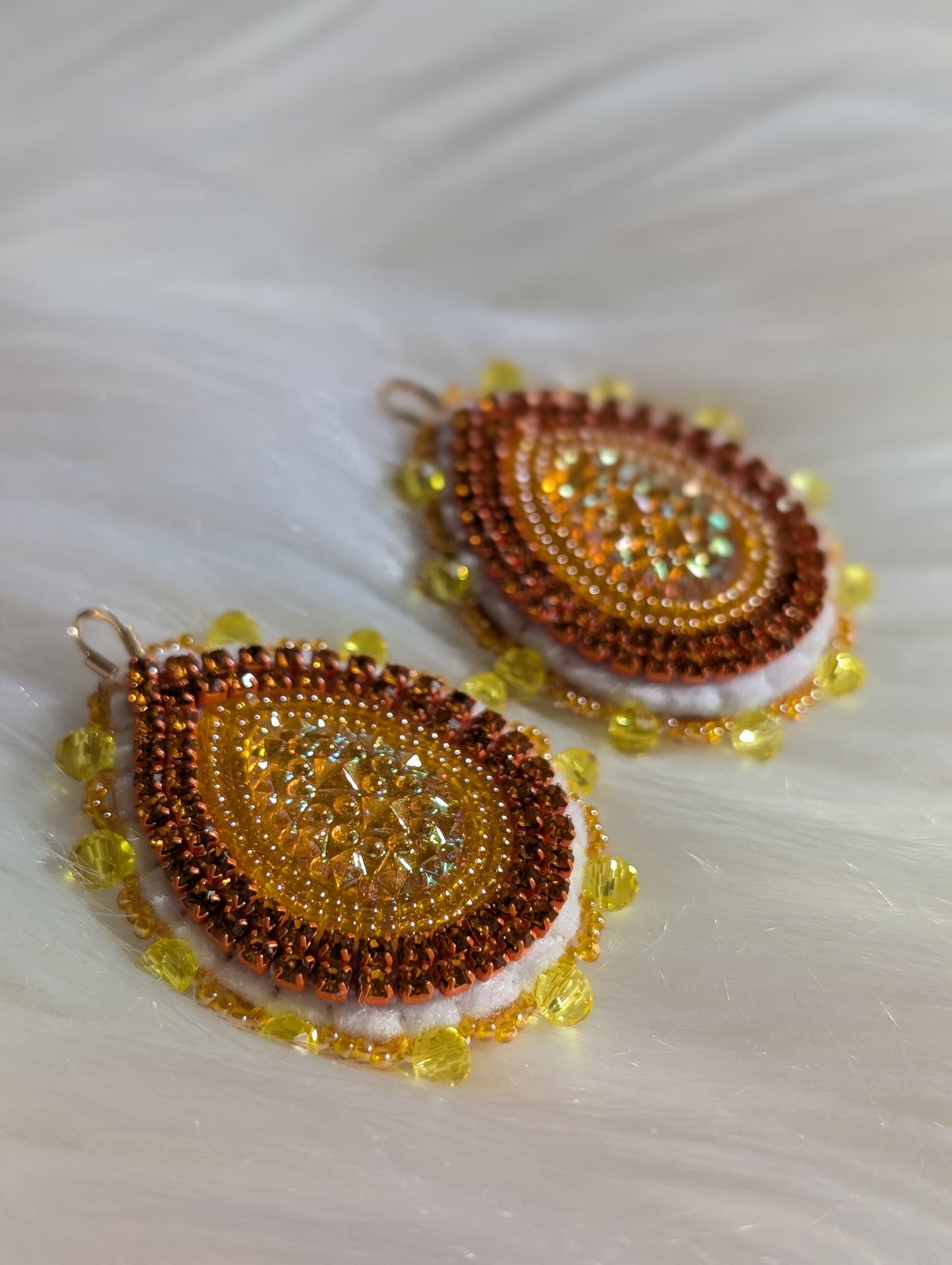 *Single Colour Earrings- Yellow