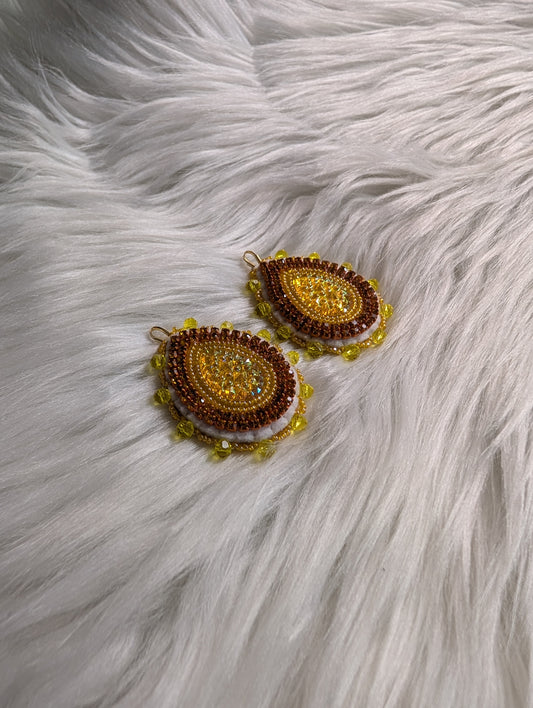 *Single Colour Earrings- Yellow