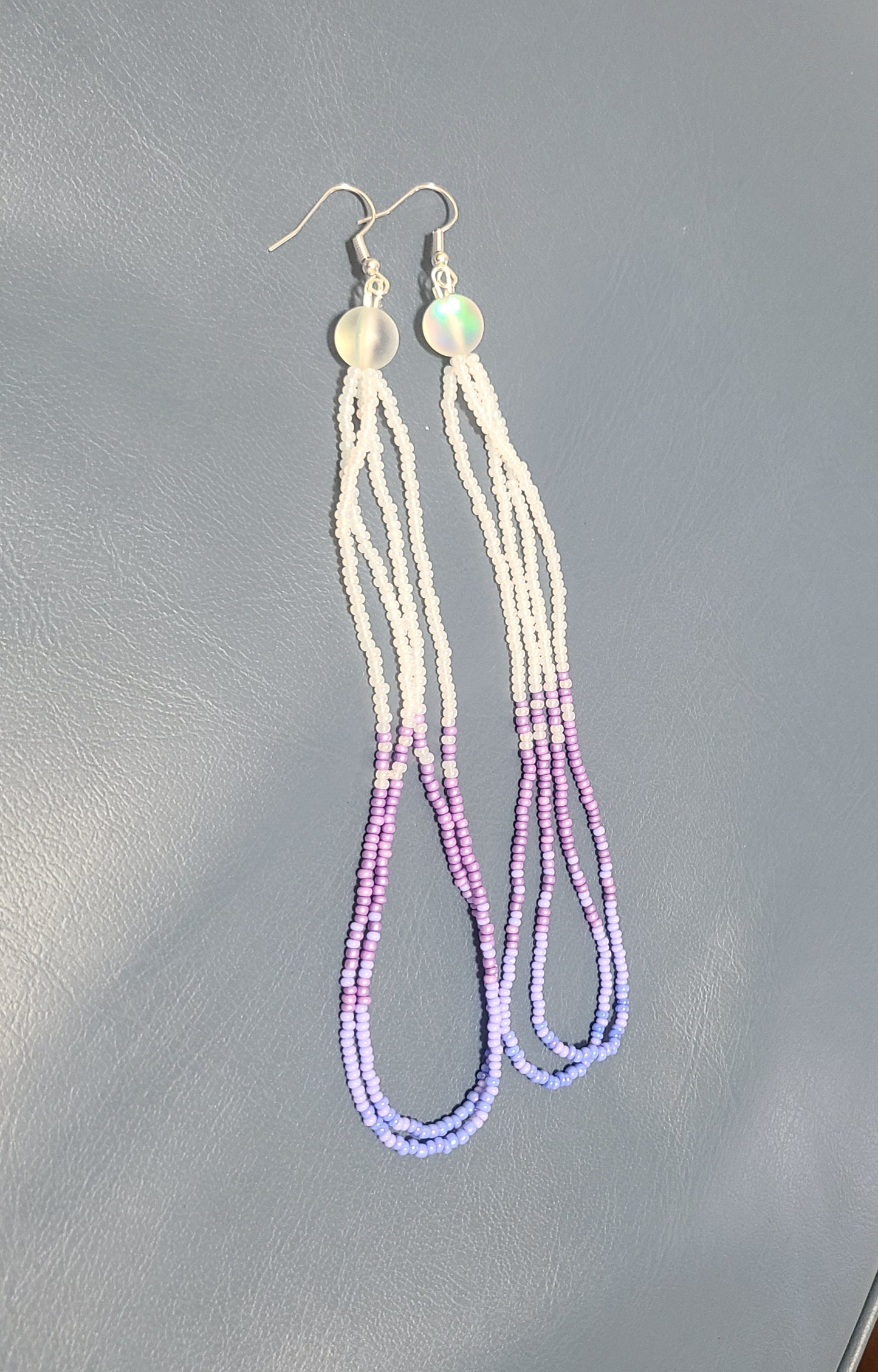 Fringe Beaded Earrings