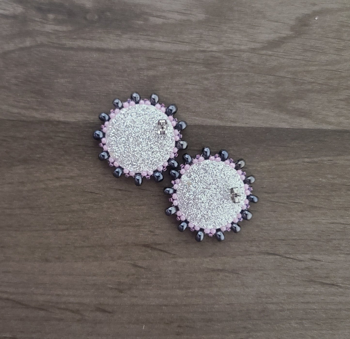 Pink Beaded Earrings